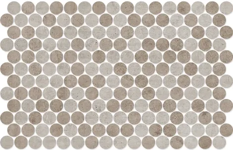 Round Concrete Taupe Blend Light