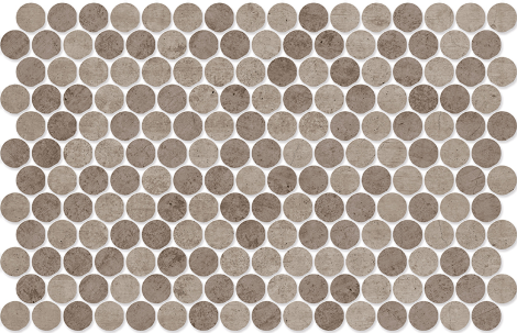 Round Concrete Taupe Blend Dark