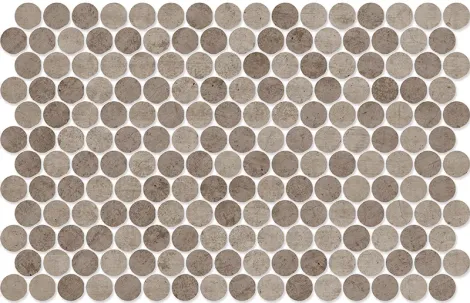 Round Concrete Taupe Blend Dark