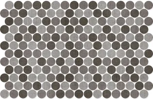 Round Textile Blend Taupe