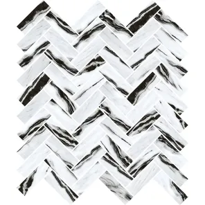 Herringbone Panda Marble