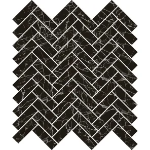 Herringbone Black Marble