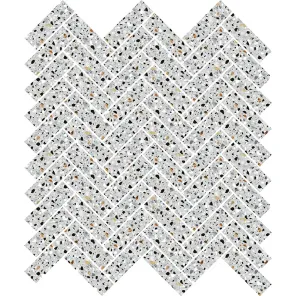 Herringbone Terazzo Grey