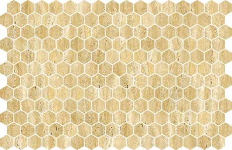 Hexa Travertine Yellow