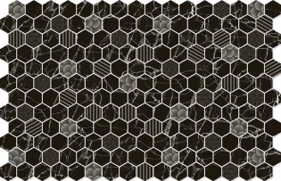 Hexa Black Marble Deco